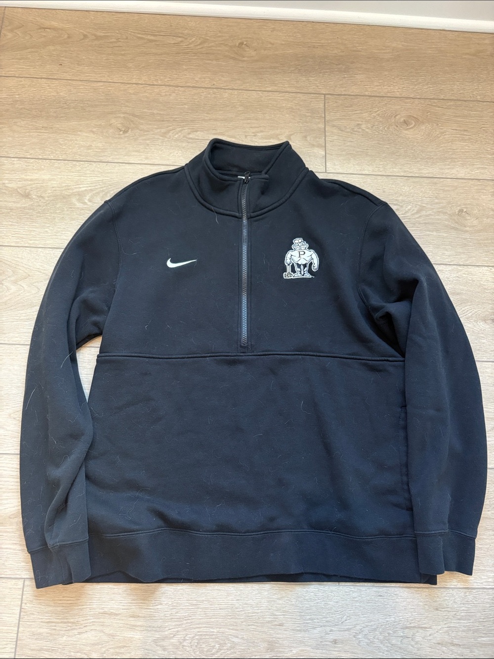 Nike Purdue Boilermakers  Men's Half-Zip Pullover with Embroidered Logo - XL